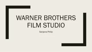 warner brothers film studio