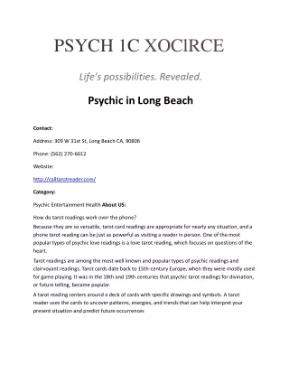 Psychic in Long Beach