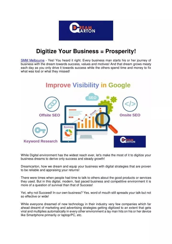 digitize your business prosperity