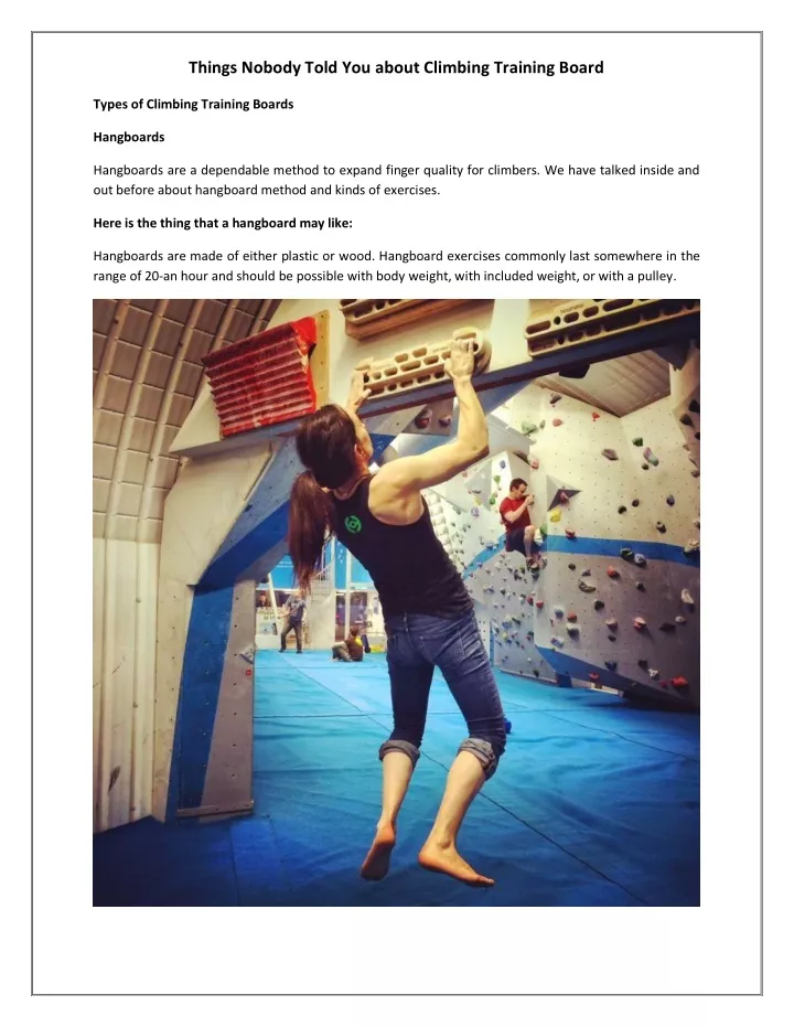 things nobody told you about climbing training