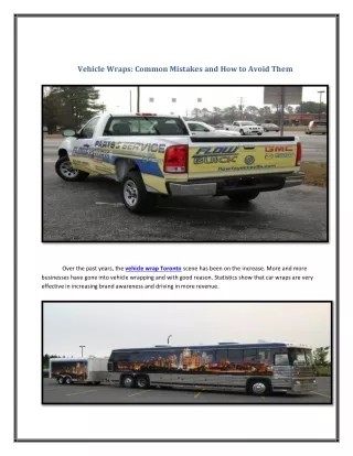 vehicle wraps common mistakes and how to avoid