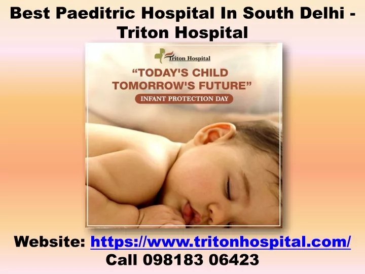 best paeditric hospital in south delhi triton hospital