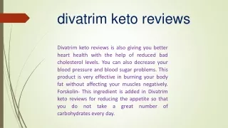 divatrim keto reviews