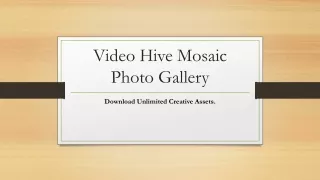 Video Hive Mosaic Photo Gallery