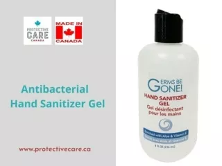 Antibacterial Hand Sanitizer Gel – Protective Care