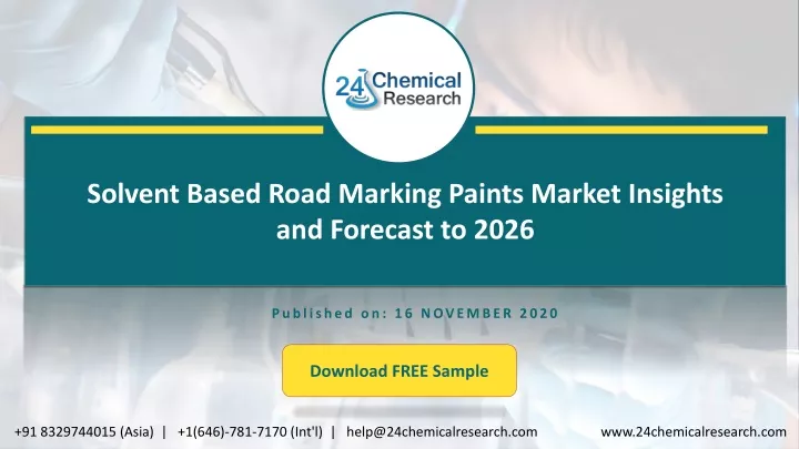 solvent based road marking paints market insights