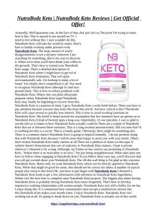 Nutrabodz Keto :Burn fat for energy