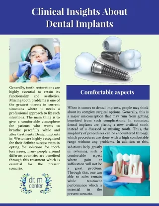 Clinical Insights About Dental Implants