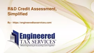 R&D Credit Assessment, Simplified