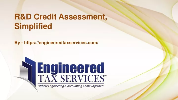 r d credit assessment simplified