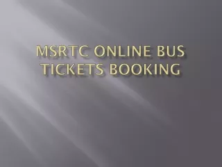 msrtc online bus tickets booking