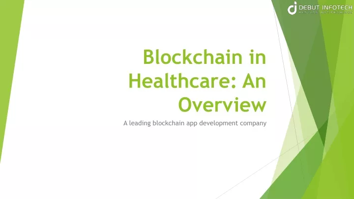 blockchain in healthcare an overview