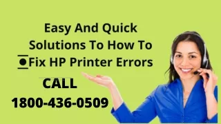 Easy And Quick Solutions To How To Fix HP Printer Errors
