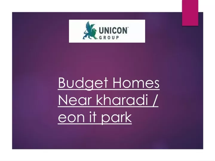 b udget h omes n ear kharadi eon it park