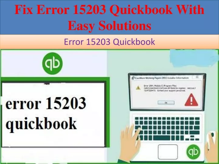 fix error 15203 quickbook with easy solutions