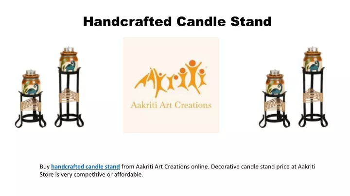 handcrafted candle stand