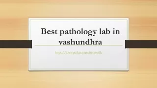 best pathology lab in vashundhra