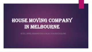 house moving company in melbourne
