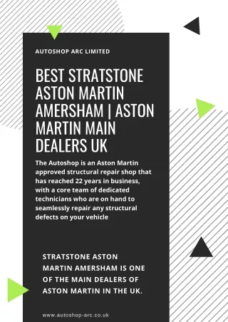 Aston Martin Main Dealers in Uk | Stratstone Aston Martin Amersham