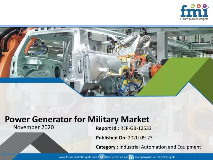 power generator for military market