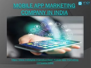 Which is the Best Mobile App Marketing Company in India