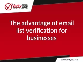 The advantage of email list verification for businesses