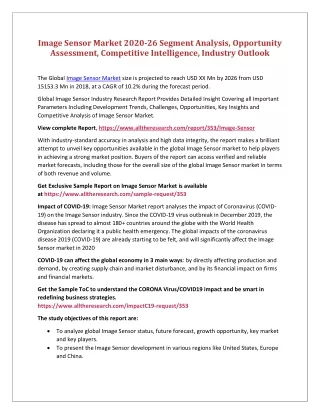 image sensor market 2020 26 segment analysis