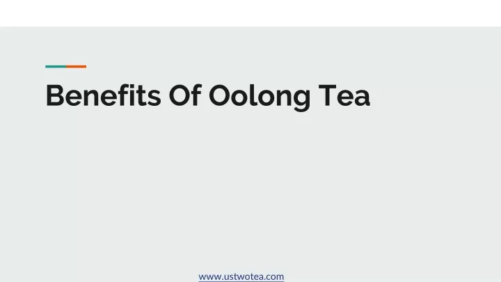 benefits of oolong tea