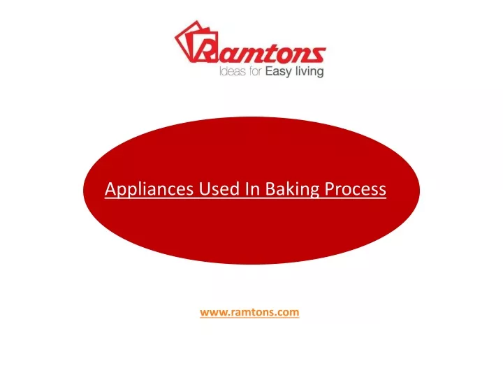 appliances used in baking process