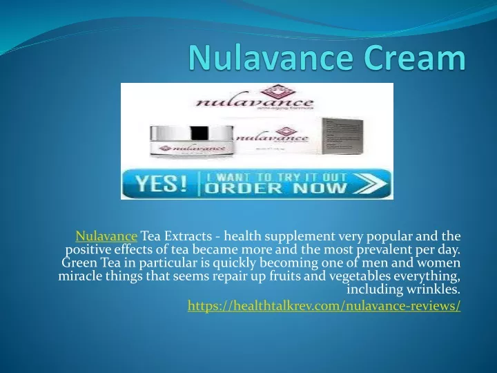 nulavancetea extracts health supplement very