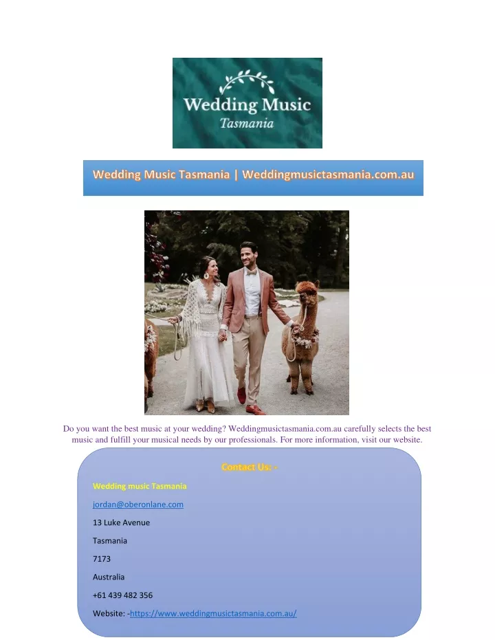 do you want the best music at your wedding