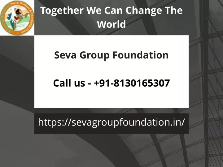 together we can change the world