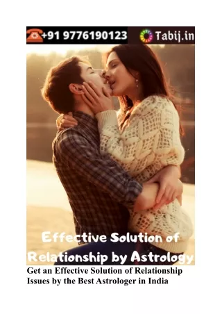 get an effective solution of relationship issues