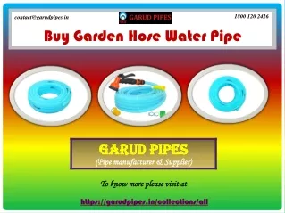 Buy Garden Hose Water Pipe Under Your Budget