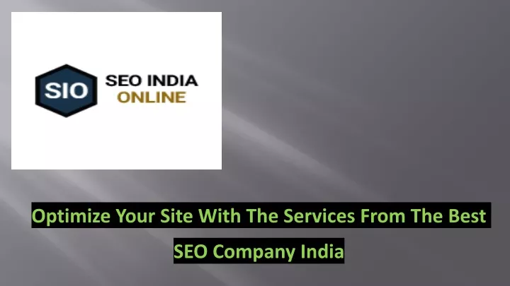 optimize your site with the services from the best seo company india