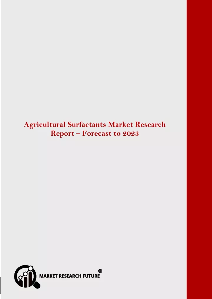 the agricultural surfactants market is estimated