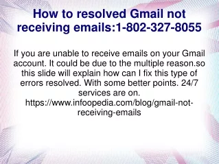 How can fix it Gmail not receiving emails?