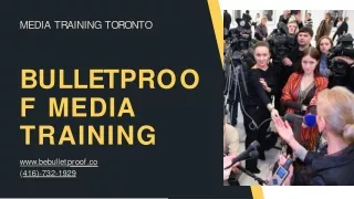 Media Training for Leaders Toronto