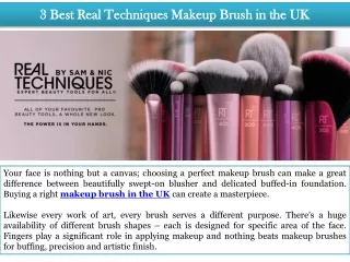 3 Best Real Techniques Makeup Brush in the UK