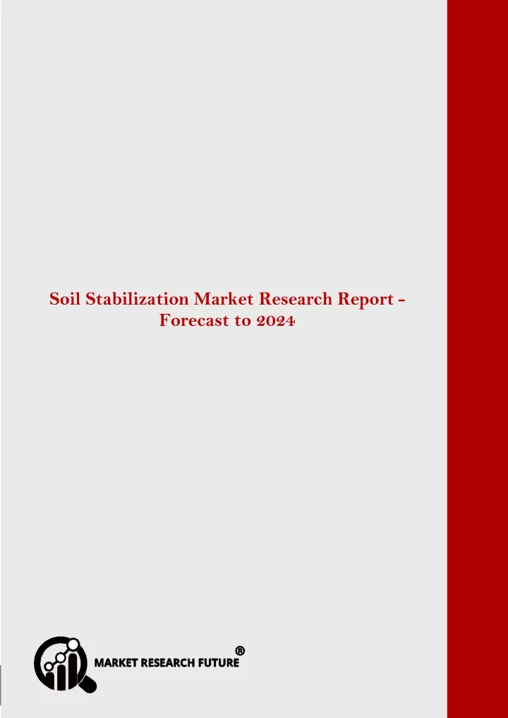 soil stabilization market is expected to register