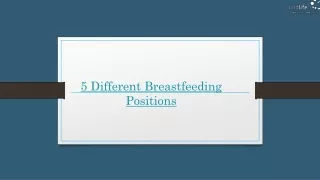 5 Different Breastfeeding Positions