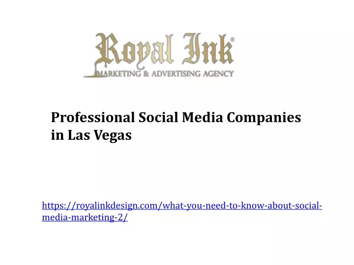professional social media companies in las vegas