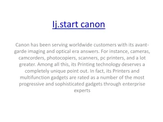 ij.start canon