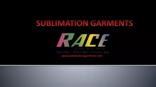 sublimation garments