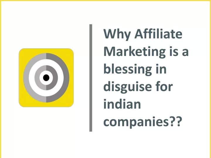 why affiliate marketing is a blessing in disguise