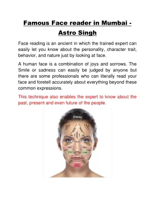 Famous Face reader in Mumbai - Astro Singh