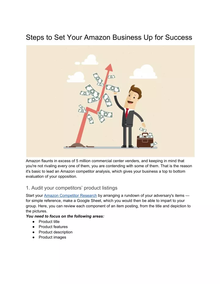 steps to set your amazon business up for success