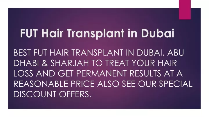 fut hair transplant in dubai