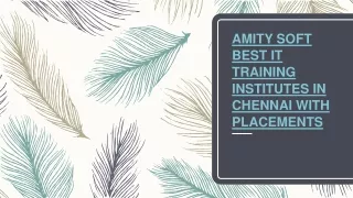 amity soft best it training institutes in chennai with placements