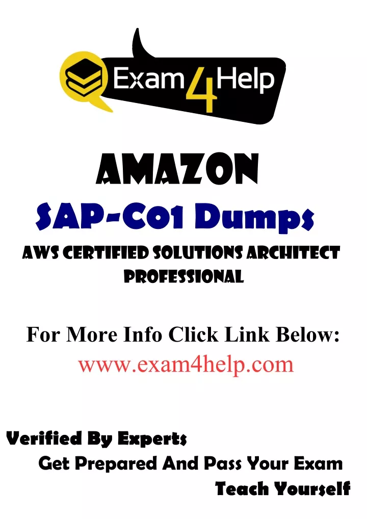 amazon sap c01 dumps aws certified solutions
